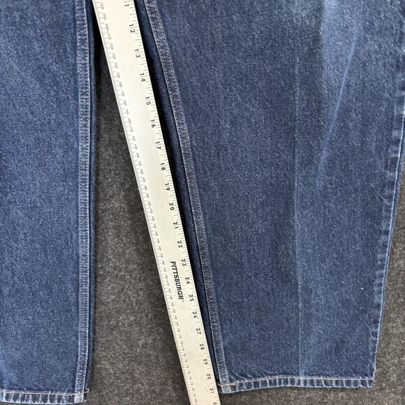 Vintage Tommy Jeans Men's 42x32 Blue Relaxed Fit Classic 90s Y2K Denim Vintage - Picture 6 of 10